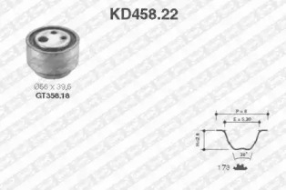 Ременный комплект (SNR: KD458.22)