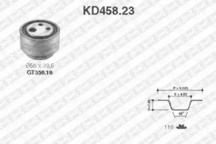 Ременный комплект (SNR: KD458.23)