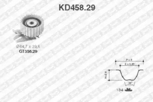 Ременный комплект (SNR: KD458.29)