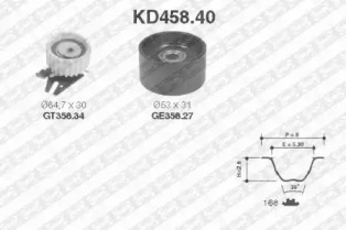 Ременный комплект (SNR: KD458.40)