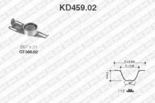 Ременный комплект (SNR: KD459.02)