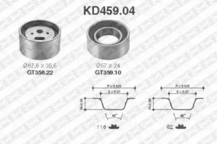 Ременный комплект (SNR: KD459.04)