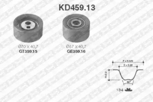 Ременный комплект (SNR: KD459.13)