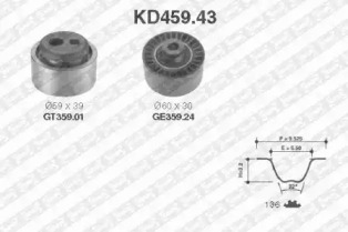 Ременный комплект (SNR: KD459.43)