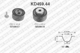 Ременный комплект (SNR: KD459.44)