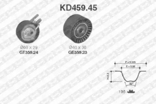 Ременный комплект (SNR: KD459.45)