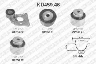 Ременный комплект (SNR: KD459.46)