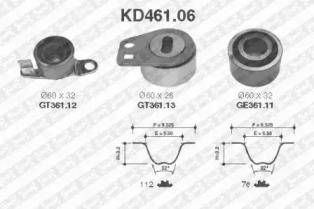 Ременный комплект (SNR: KD461.06)