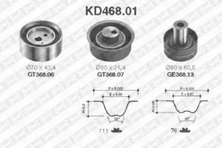 Ременный комплект (SNR: KD468.01)