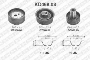 Ременный комплект (SNR: KD468.03)