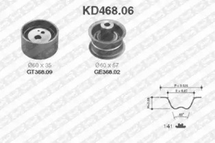 Ременный комплект (SNR: KD468.06)