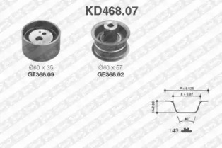 Ременный комплект (SNR: KD468.07)