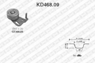 Ременный комплект (SNR: KD468.09)