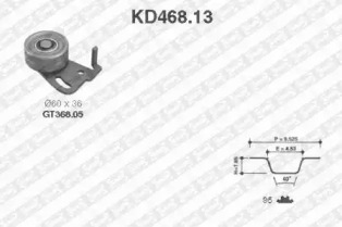 Ременный комплект (SNR: KD468.13)