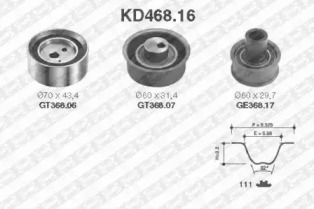 Ременный комплект (SNR: KD468.16)