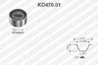 Ременный комплект (SNR: KD470.01)