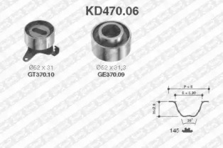 Ременный комплект (SNR: KD470.06)