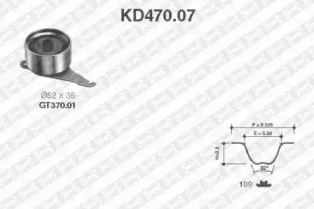 Ременный комплект (SNR: KD470.07)