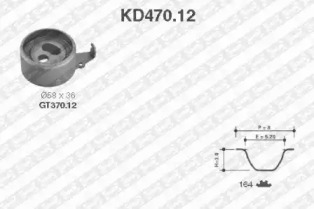 Ременный комплект (SNR: KD470.12)