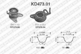 Ременный комплект (SNR: KD473.01)