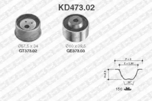 Ременный комплект (SNR: KD473.02)