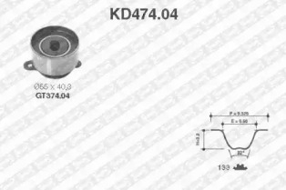 Ременный комплект (SNR: KD474.04)