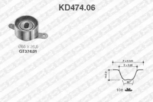 Ременный комплект (SNR: KD474.06)