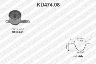 Ременный комплект (SNR: KD474.08)