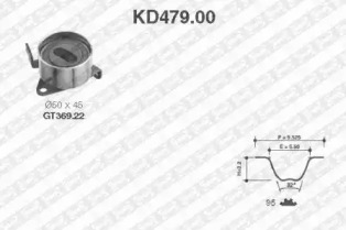 Ременный комплект (SNR: KD479.00)