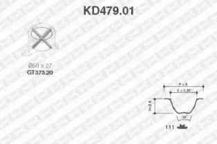 Ременный комплект (SNR: KD479.01)