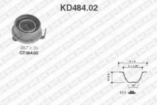 Ременный комплект (SNR: KD484.02)