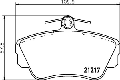 Комплект тормозных колодок (PAGID: T5053)