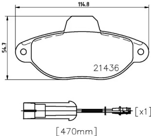 Комплект тормозных колодок (PAGID: T9030)