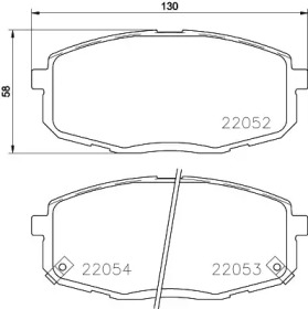 Комплект тормозных колодок (PAGID: T2403)