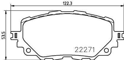 Комплект тормозных колодок (PAGID: T2505)