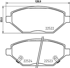 Комплект тормозных колодок (PAGID: T4172)