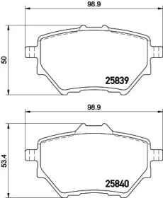 Комплект тормозных колодок (PAGID: T2303)