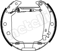 Комлект тормозных накладок (METELLI: 51-0143)