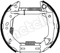 Комлект тормозных накладок (METELLI: 51-0209)