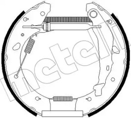 Комлект тормозных накладок (METELLI: 51-0257)