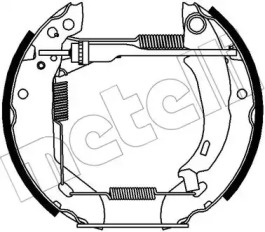 Комлект тормозных накладок (METELLI: 51-0395)