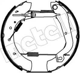 Комлект тормозных накладок (METELLI: 51-0407)