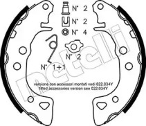 Комлект тормозных накладок (METELLI: 53-0021K)