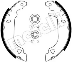 Комлект тормозных накладок (METELLI: 53-0066J)