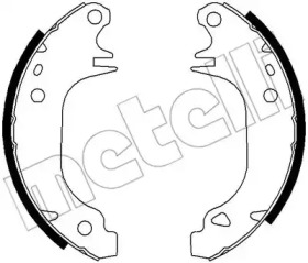 Комлект тормозных накладок (METELLI: 53-0343K)