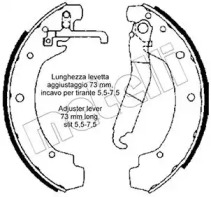 Комлект тормозных накладок (METELLI: 53-0463)