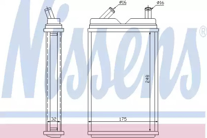 Теплообменник (NISSENS: 73624)