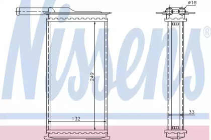 Теплообменник (NISSENS: 71761)