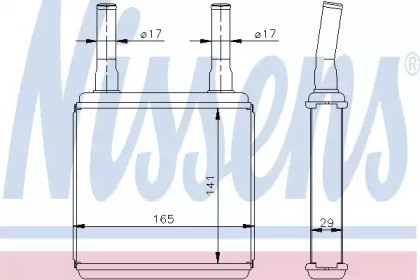 Теплообменник (NISSENS: 77605)