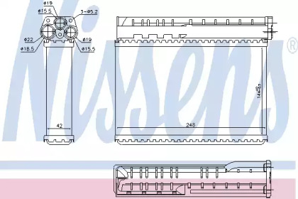 Теплообменник (NISSENS: 70512)